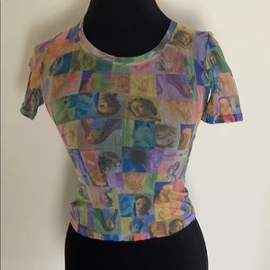 Vintage sheer angel top
